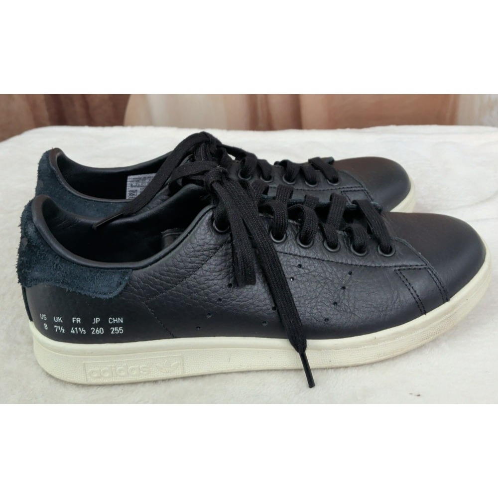 Adidas Stan Smith 'Size Tag - Core Black'  Leather Sneakers
